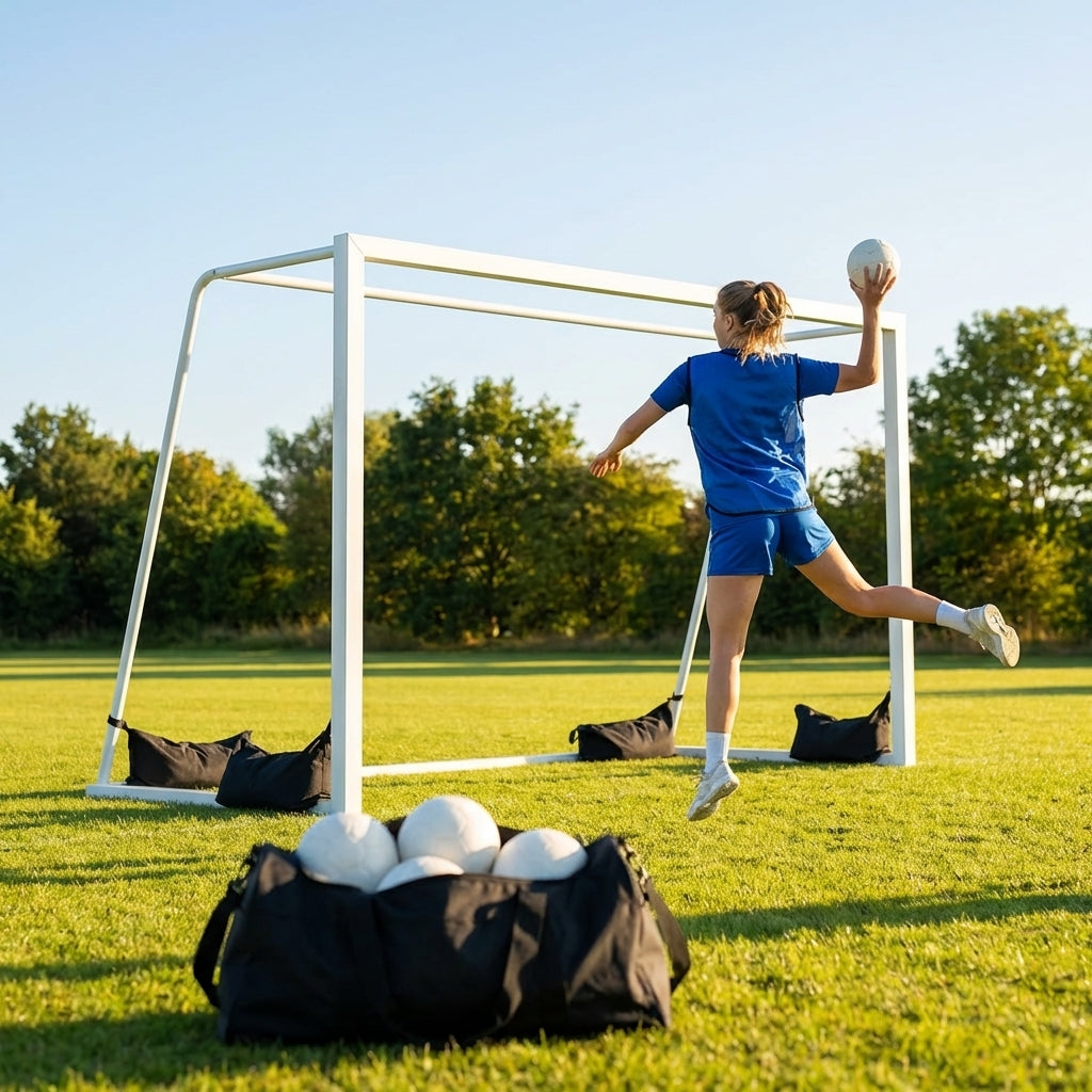 Handball goal and ball pack, senior training set - product detail