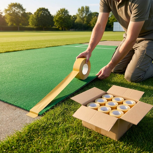 Ultra-strong cricket mat double sided tape for secure placement - product detail