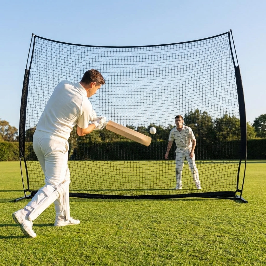 Cricket backstop net with knotless polyester for indoor and outdoor use - product detail