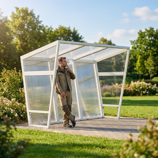 Heavy Duty Smoking Shelter with Steel Frame for Outdoor Use - product detail