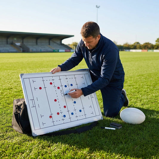 Double-sided coaching board with aluminium frame and accessories - product detail