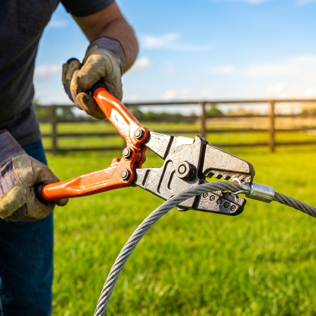 Wire Cutting and Crimping Tool 24in with Steel and Aluminium Capability - product detail