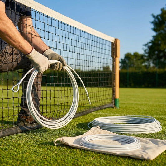 Tennis net cable with steel and PVC coating for court equipment - product detail