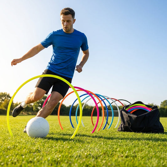 Football Training Passing Arcs, Fluorescent Yellow, High Tensile Plastic - product detail