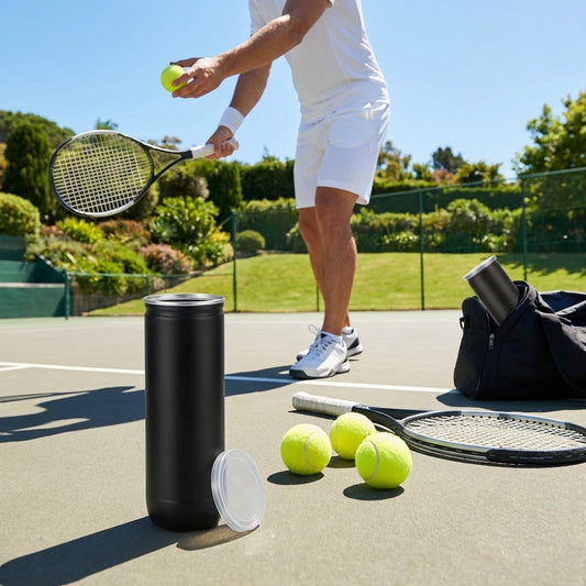 Tennis balls in a 4-ball tube, suitable for indoor and outdoor play - product detail