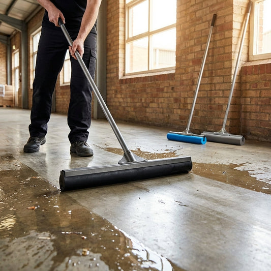 Industrial Floor Squeegee with Anodised Aluminium Handle - product detail