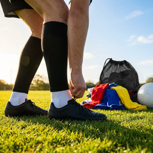 Football socks in various sizes and colours for players - product detail