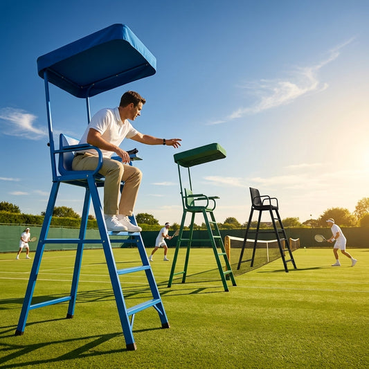 Aluminium Tennis Umpire Chair in Green, Blue, or Black - product detail