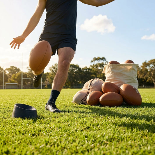 AFL match ball made from synthetic leather in various sizes - product detail