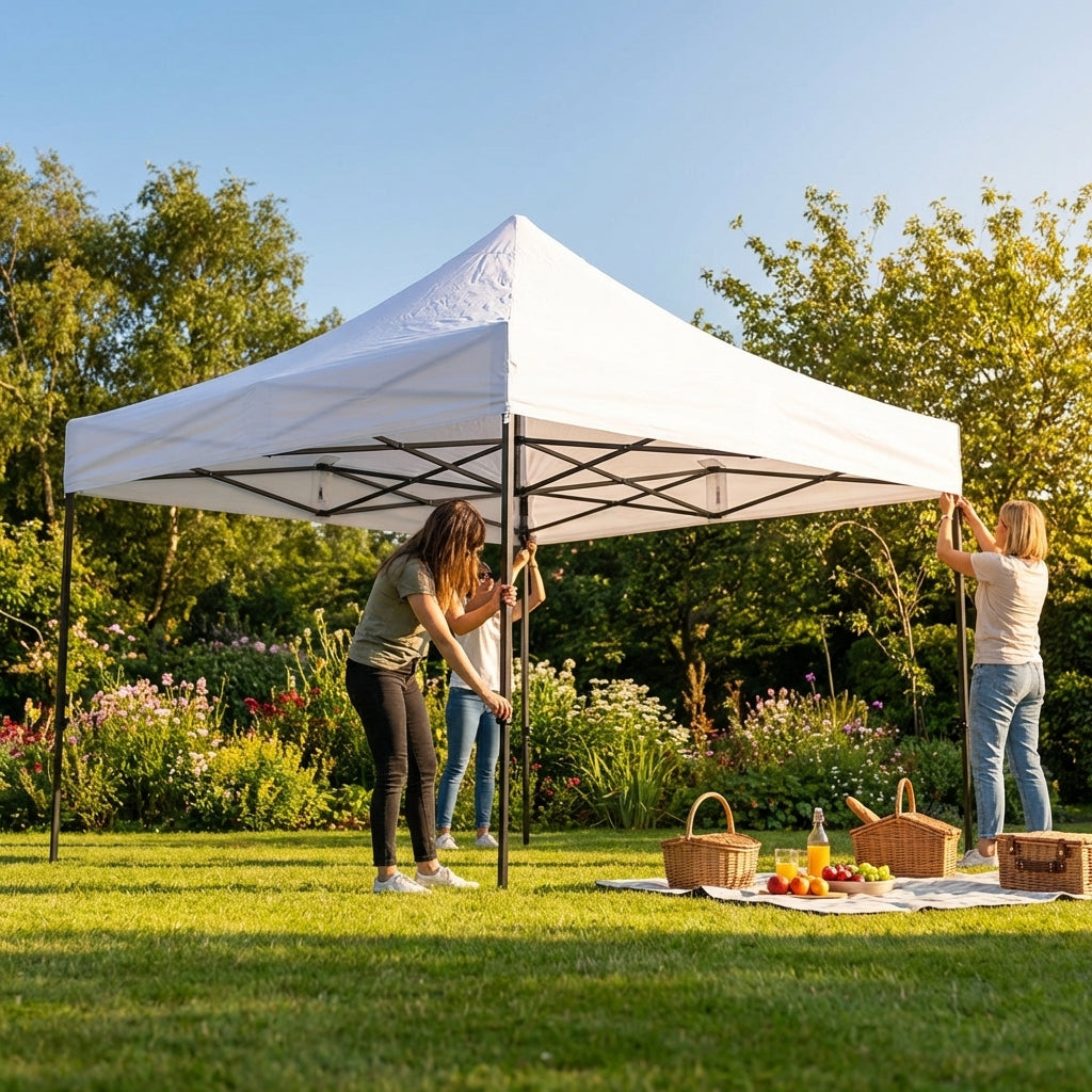 Pop up gazebo with galvanised steel frame for outdoor events - product detail