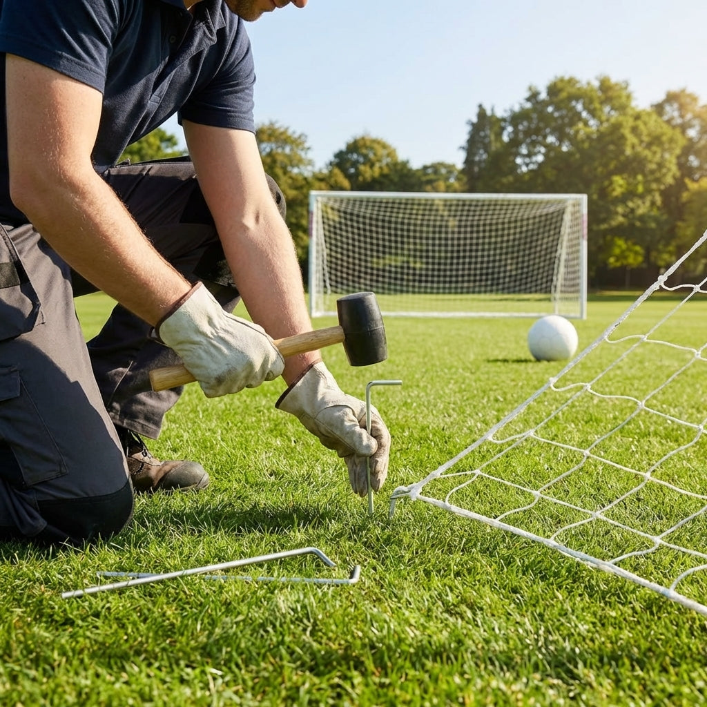 Ultra heavy-duty steel net pegs for outdoor sports - product detail