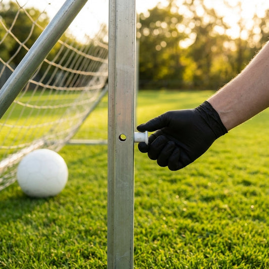 Durable goal locking buttons for football nets - product detail