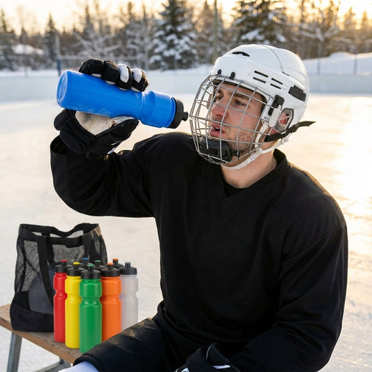 Ice Hockey Water Bottle 1L BPA-Free Plastic - product detail