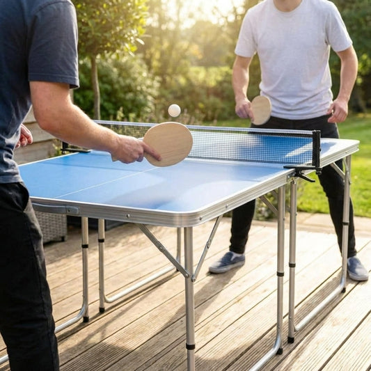 Table Tennis Table 6ft x 3ft with Aluminium Frame and MDF Top - product detail