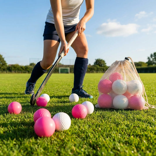 Training Hockey Balls available in white and Fluro pink - product detail