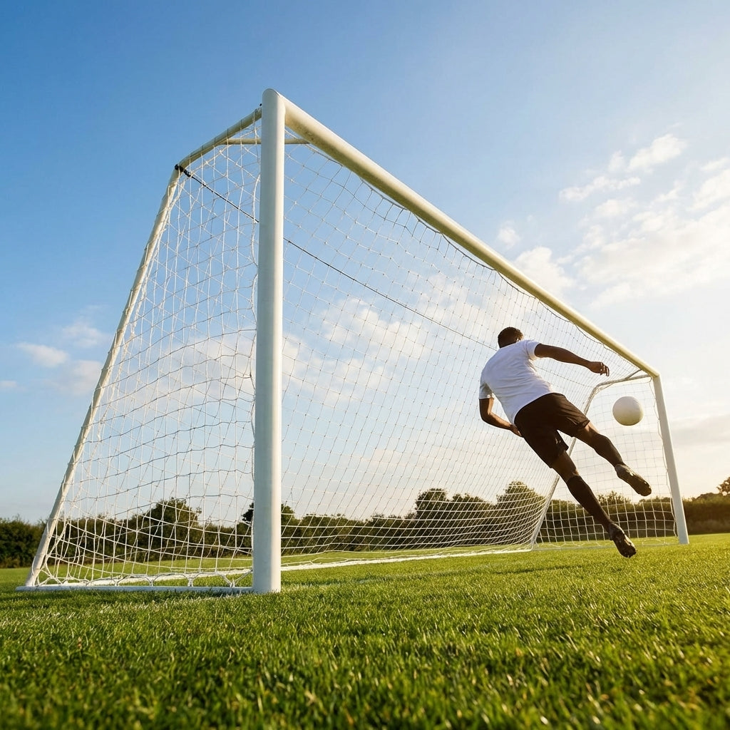21 x 7 football goal nets made from HDPE for outdoor use - product detail