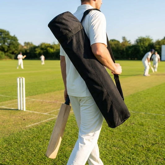 Black cricket bat bag made from durable PVC - product detail