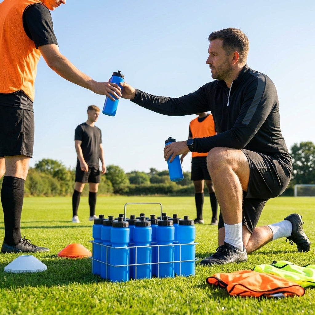 750ml sports water bottle in multiple colours, BPA-free plastic