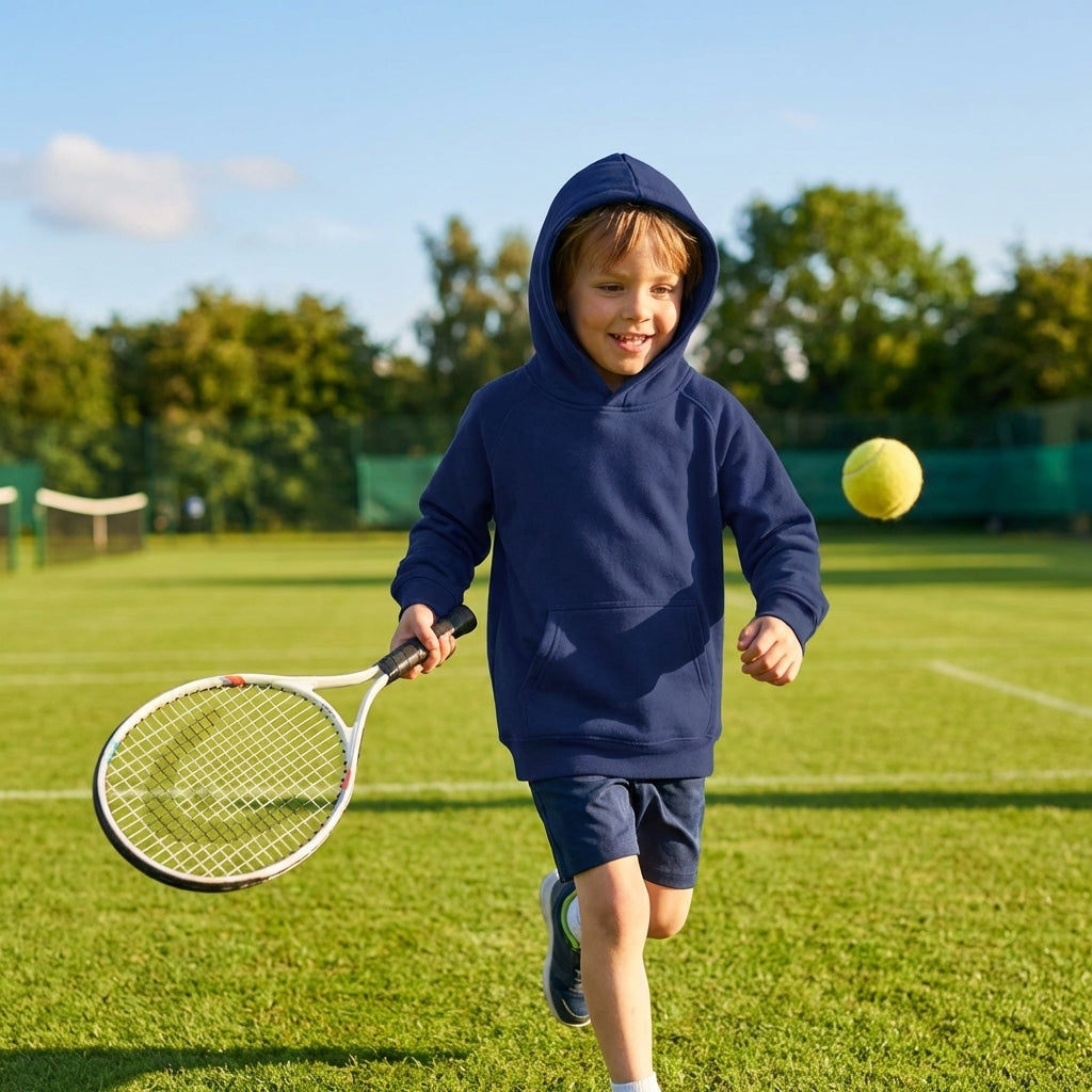 Junior hoodies made from cotton/polyester blend