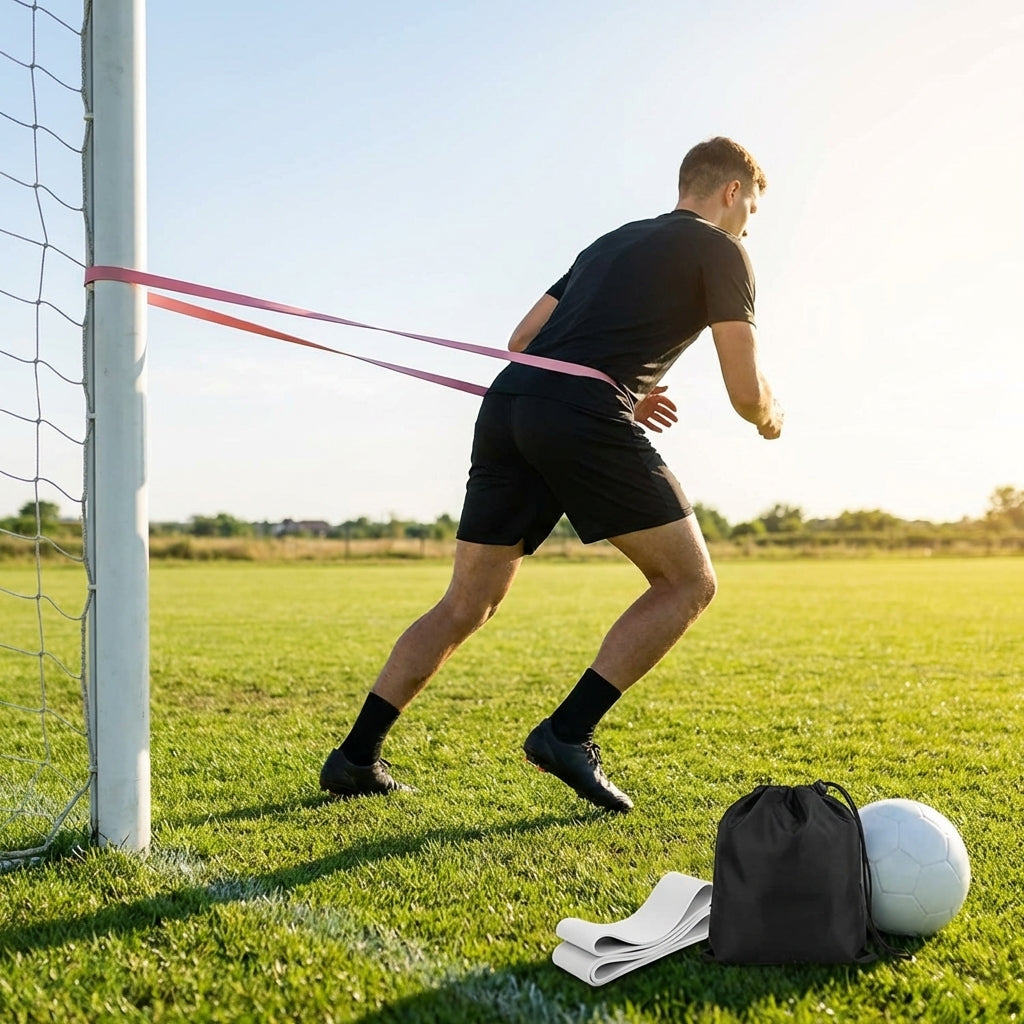 Versatile resistance bands for fitness and training in multiple sizes and colours