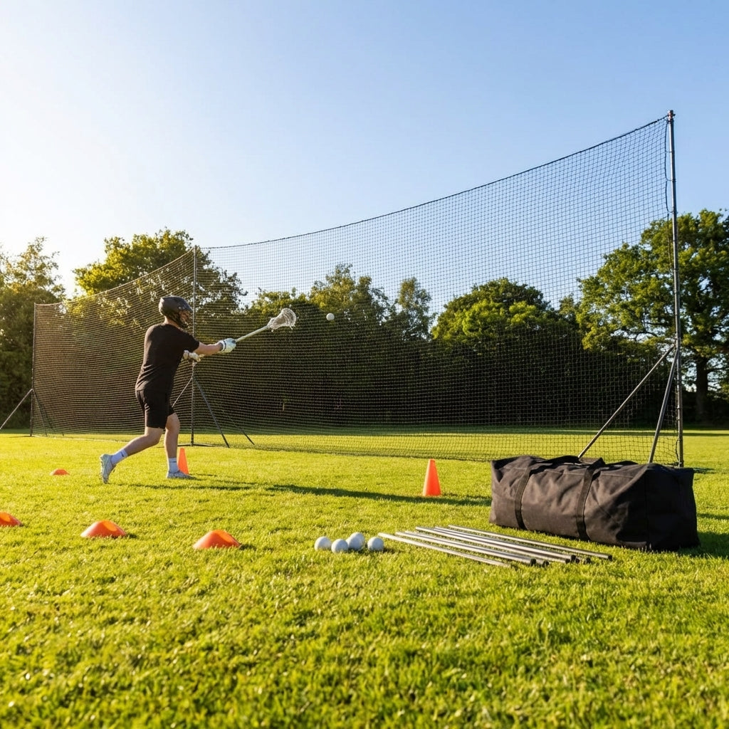 Ball Stop Net System with Steel Frame for Sports Clubs
