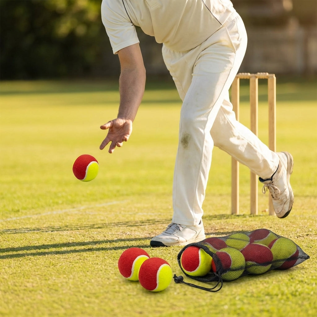 Cricket Swing Ball with half rubber and half tennis ball construction