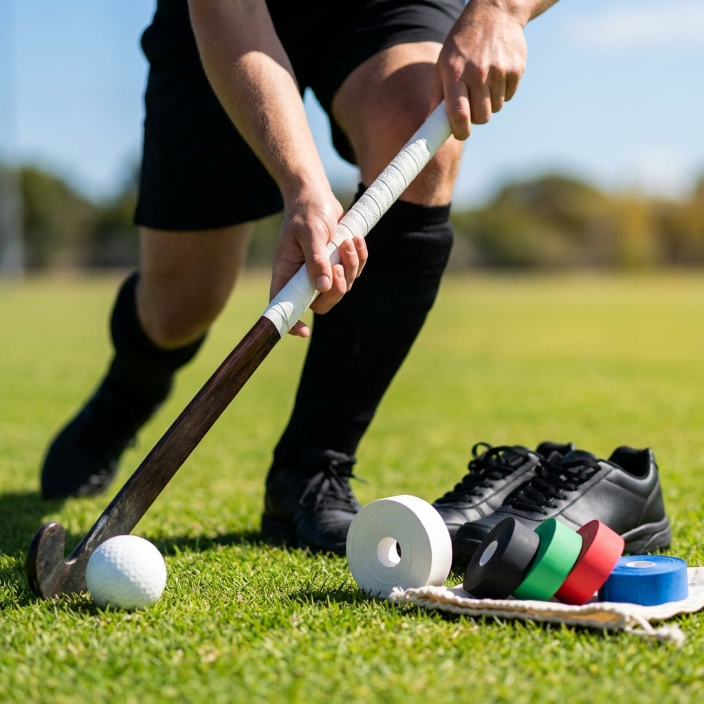 Polyurethane hockey stick grips in various colours for superior grip