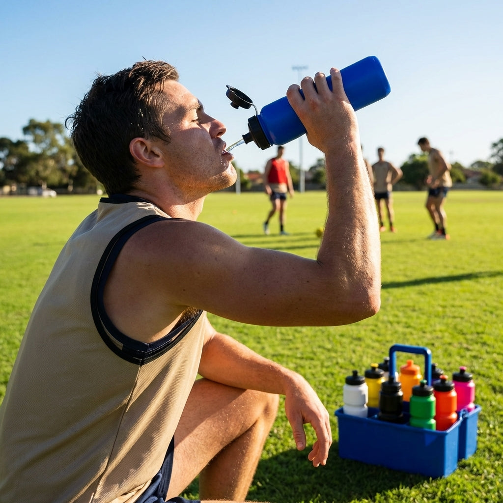 Hygiene water bottle 1 litre BPA free plastic for sports