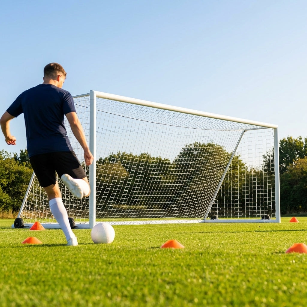 Freestanding Football Goal 21x7ft Aluminium for Junior and Senior Matches