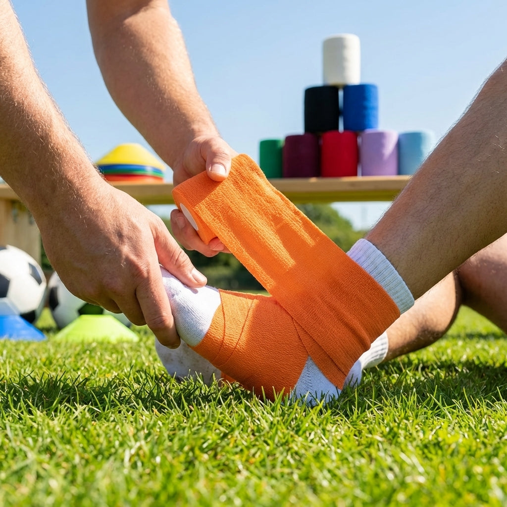 Cohesive Bandage Tape – Multi Sizes/Colours – Latex-based, Sweat-resistant – Sports & Injury Support