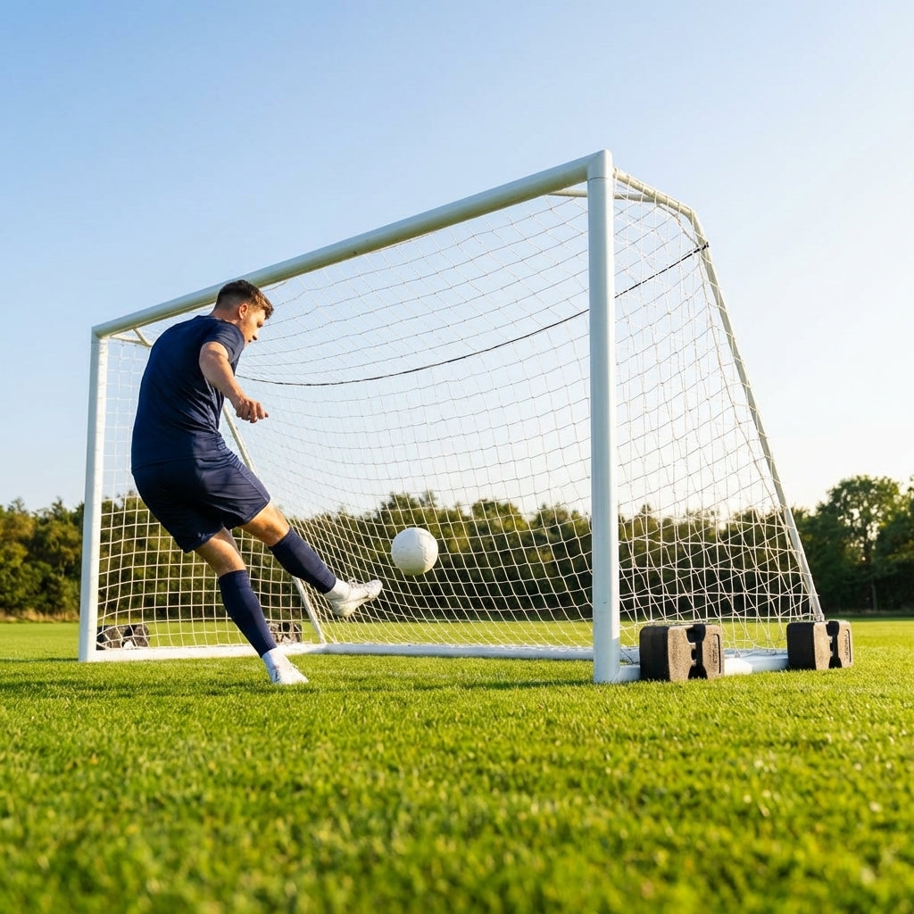 12ft x 6ft aluminium football goal for mini-soccer