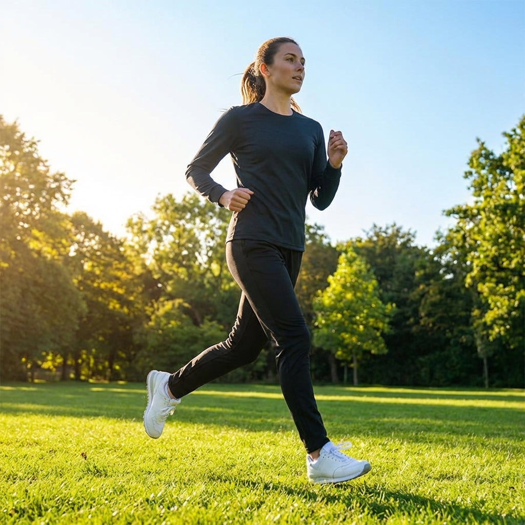 Women's tracksuit bottoms made from 100% polyester for sport and leisure