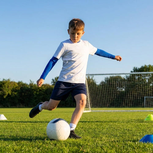 Junior Boys' Long Sleeve Base Layer – Multiple Colours – Polyester & Elastane – Sportswear