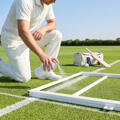 Cricket Crease Marker – White – 19mm Steel – Club & School Use