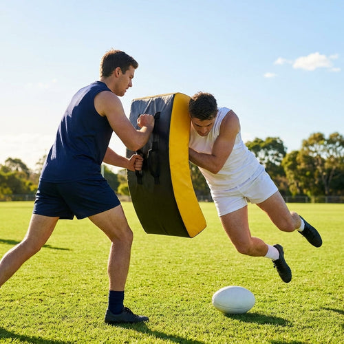 Curved Football Hit Shield – Black – Durable Foam – Training Aid