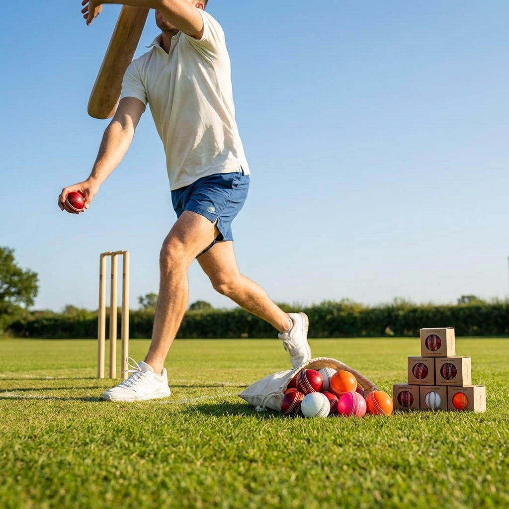 Cricket Ball in cowhide leather for professional matches - product detail