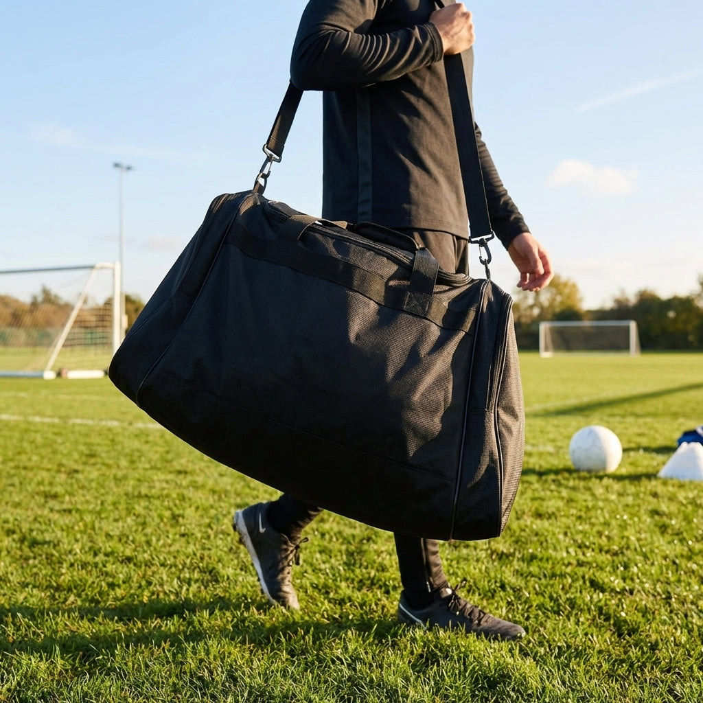 Durable polyester gym kit bag with 52L capacity for gym and travel use - product detail
