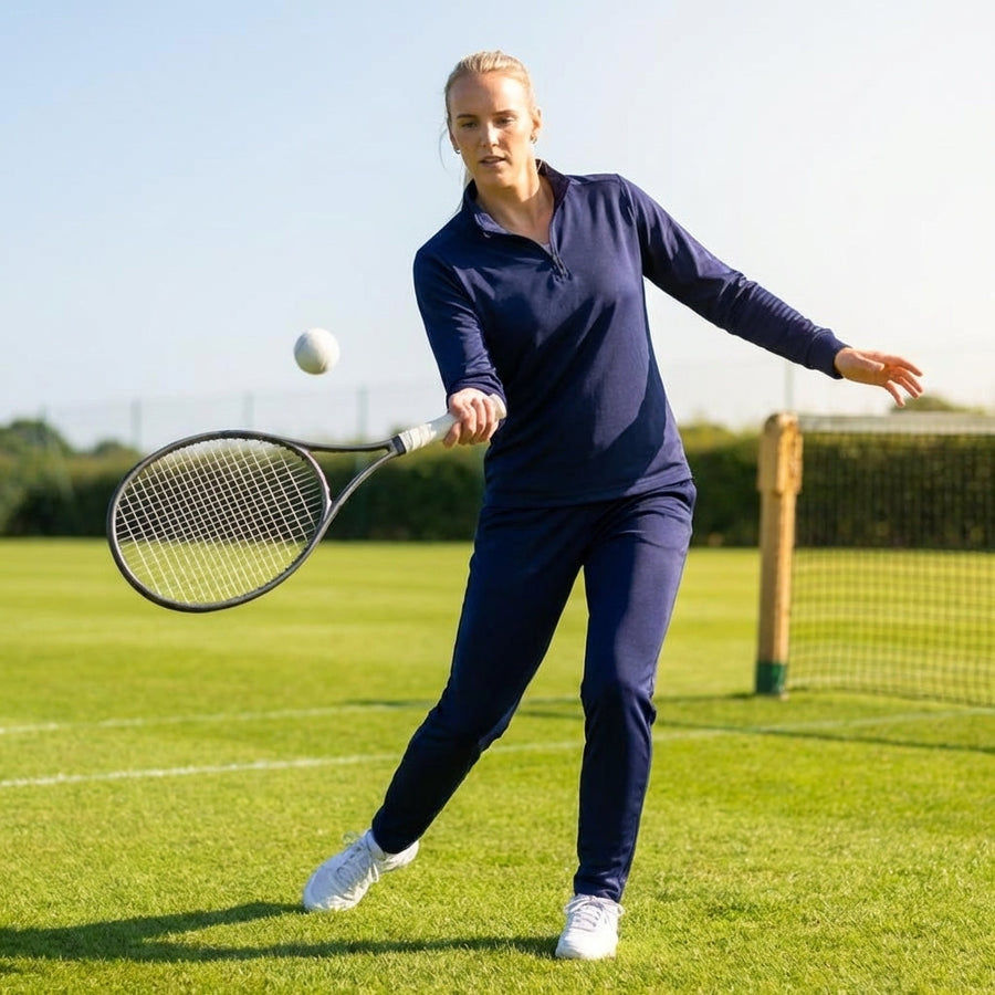 Women's Quarter Zip Tracksuit – 5 Sizes – Lightweight Polyester – Indoor/Outdoor