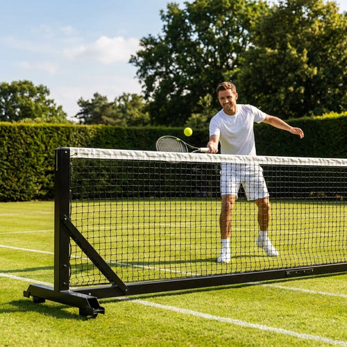 Freestanding Tennis Posts – 80mm Aluminium – Indoor & Outdoor Use
