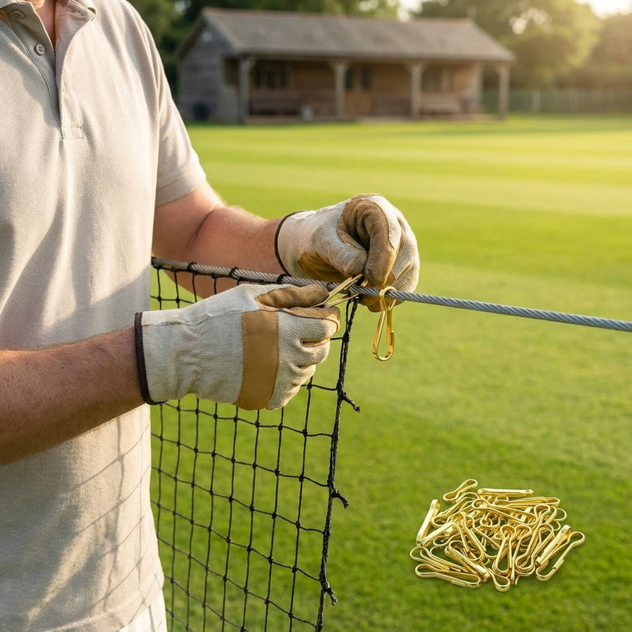 Cricket Net Spring Clips – 6cm – Zinc Plated Steel – Indoor/Outdoor Use
