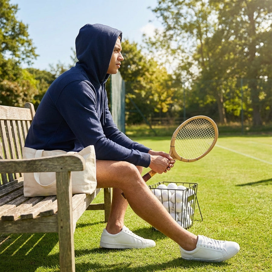 Cotton Hoodie – XS-XXL Navy – Cotton-Polyester Blend – Sports & Casual Wear