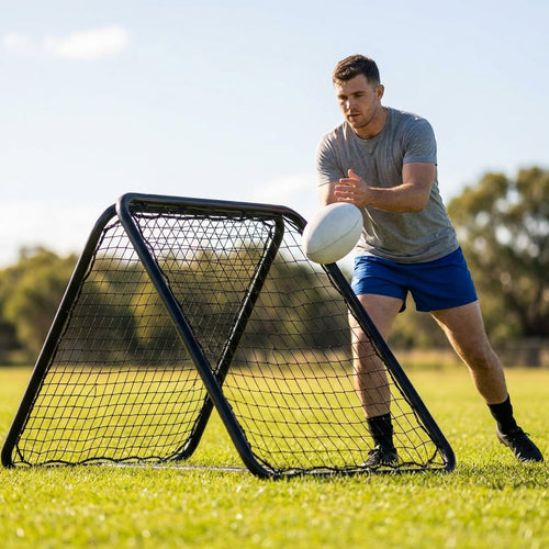 Rugby Rebounder – Adjustable – Durable Steel Frame – Training Aid