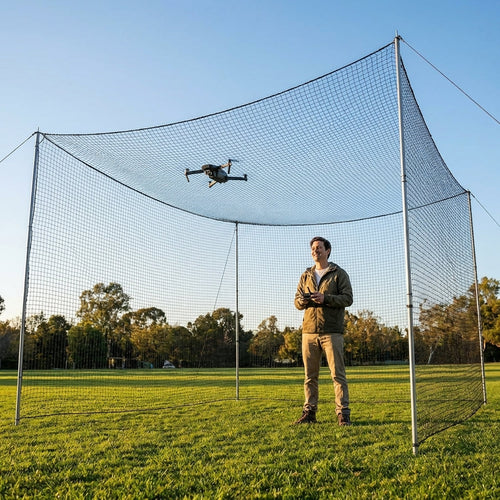 Drone Netting – Standard Size Black – Heavy Duty HDPP – Indoor/Outdoor