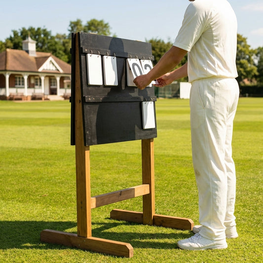 Portable cricket scoreboard, black, with clear number display - product detail