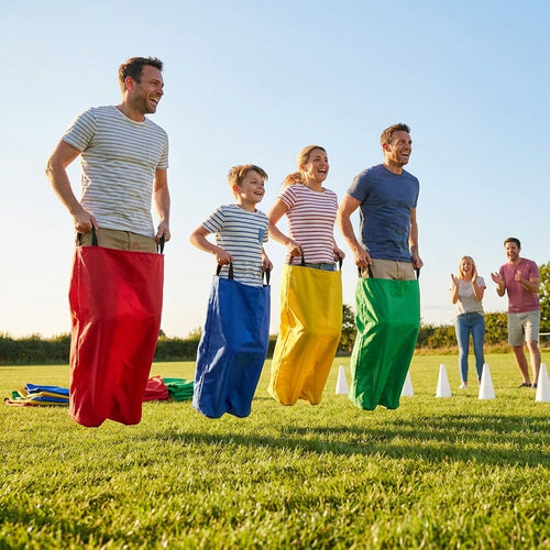 Sack Race Bags – Assorted Colours – Durable Nylon – School & Sports Events