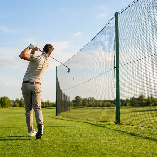 Golf Ball Stop Net – Custom Size – Durable Polyethylene – Sports Fields
