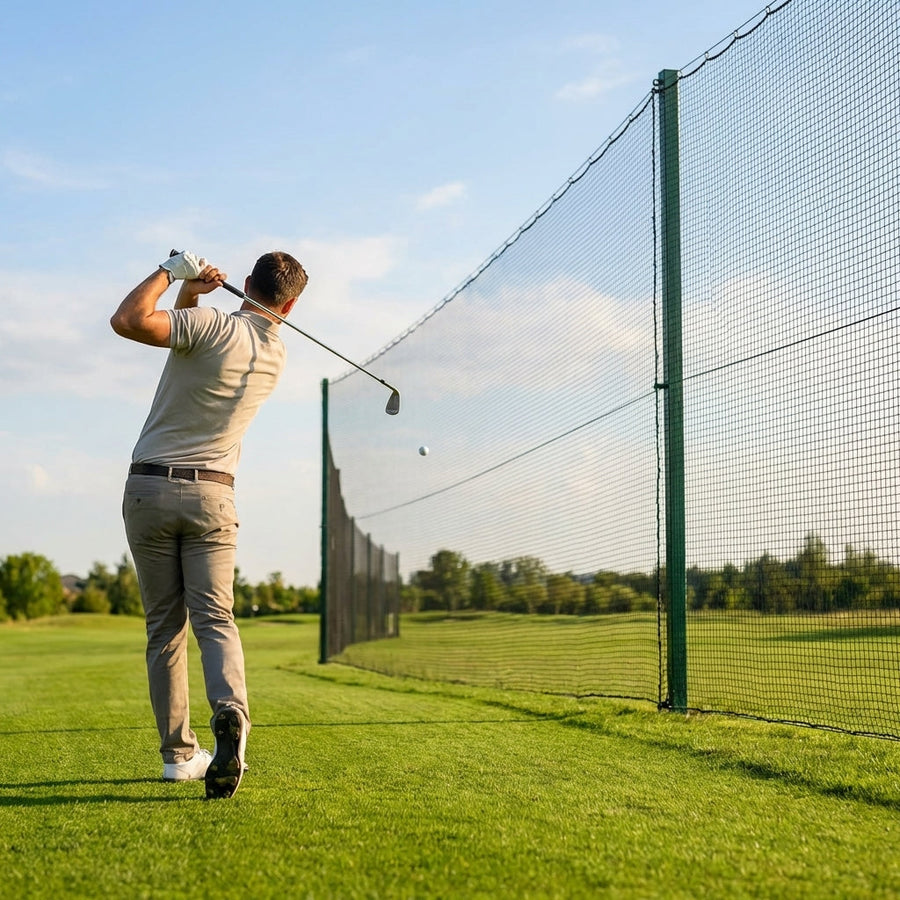 Golf Ball Stop Net – Custom Size – Durable Polyethylene – Sports Fields