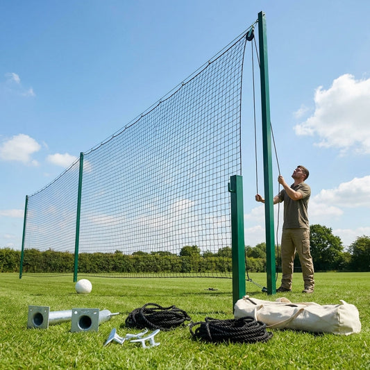 Ball Stop Net System with Aluminium Posts for Sports Venues - product detail