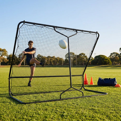 Aussie Rules Football Rebounder – Small/Large – Galvanised Steel – Training Aid