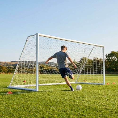 Combination Goal Posts – 12 x 6 – uPVC Frame – Garden & Outdoor Use